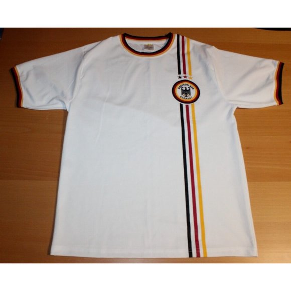 Germany Deutschland National Football Team Jersey Shirt Top Medium Soccer  White - Picture 1 of 2